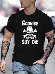 Goonies | Never Say Die Black Mens T-shirt - Picture 1 of 6