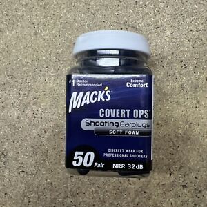 Mack's Covert Ops Soft Foam Shooting Ear Plugs, 50 Pair