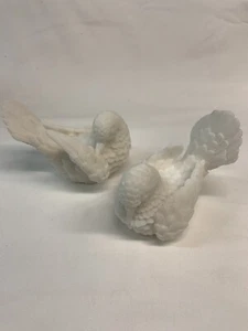 Alabaster Set weiße Tauben, Vintage, A. Santini, Made in Italy - Bild 1 von 5