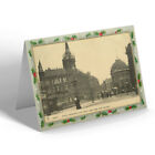 CHRISTMAS CARD Vintage Yorkshire - Leeds. Royal Exchange and Boar Lane