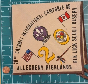 BSA 20th Calumet International Halstuch 1985, Elk Lick, Allegheny Highlands - Bild 1 von 1