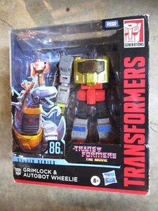 Transformers The Movie Studio Series 86 06 Leader Class GRIMLOCK AUTOBOT WHEELIE - Picture 1 of 2