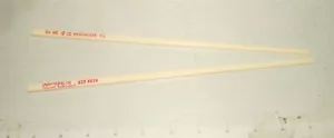 Pair Vintage Plastic Advertising Chopsticks - HUNAN ROSE WASHINGTON DC - 11" NOS - Picture 1 of 4
