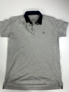 LARGE MENS DIESEL LIGHT GREY STRETCH PIQUE COTTON POLO SHIRT - Picture 1 of 6