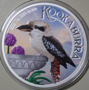 Australia 1 Dólar 2022 Plata 1 Oz Cucaburra F6573 Color Limitado. Edición Perth - Imagen 1 de 11