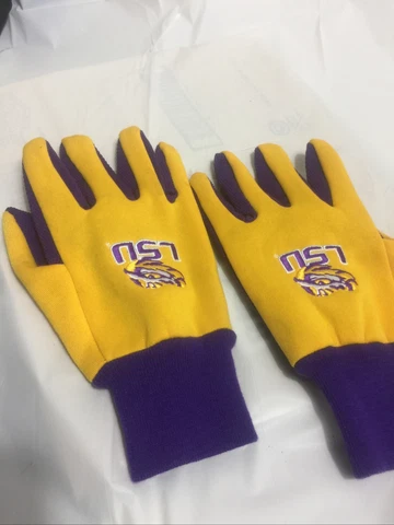 LSU Tigers Purple Logo Fleece 1 Piece Scarf,Glove L/XL Cover