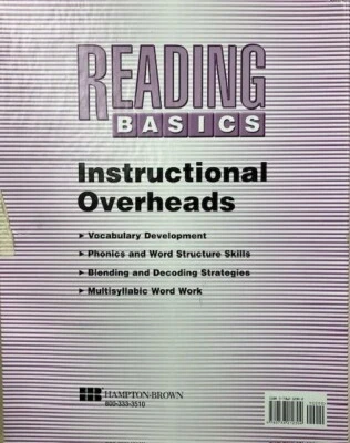 READING BASICS Hampton Brown KIT Overheads, Word Tiles & Cassette - Image 1 of 4