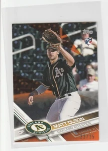 2017 Topps Mini Matt Olson #476 RC On Demand Orange Parallel RC 22/25 Braves - Picture 1 of 1