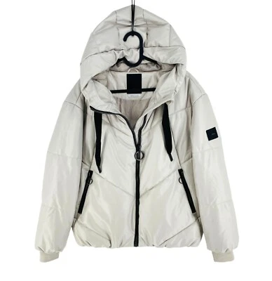 MEXX Women Grey Padded Hooded Short Jacket Coat Size S - Image 1 of 4