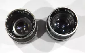Switar 25mm 1.5 1.4 AR C Kern Paillard Schweiz *lesen* zwei Objektive Bolex - Bild 1 von 12