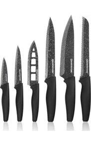 Granitestone NutriBlade Knife Set Easy Grip Nonstick High-Grade Stainless Blades - Picture 1 of 5