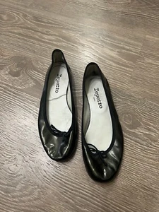 REPETTO PARIS RARE BALLERINE CAMILLE VERDE LUCIDO SUOLA GOMMA TAGLIA 37 - Foto 1 di 6