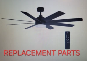 Home Decorators Celene 62" Matte Black Ceiling Fan Replacement Parts YG908A-MBK - Picture 1 of 17