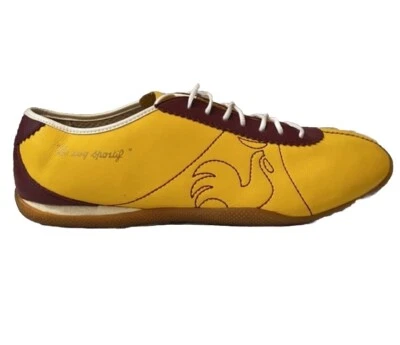 ZAPATOS DEPORTIVOS INFORMALES LE COQ SPORTIF FOSTER TALLA 40 9 EE. UU. MUJER AMARILLO GRANATE Foto 1 de 4