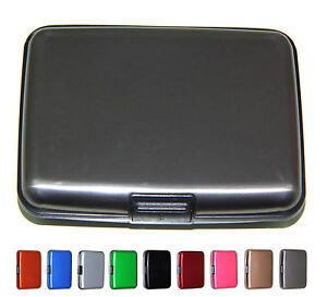 Aluminum Wallet Credit Card Holder Case for Men & Women With RFID Protection