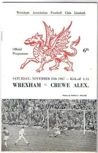Wrexham v Crewe Alexandra 1967/8 - Picture 1 of 1