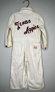 Rare Vintage Kids’ Texas Aggies Walls Denim White Jumper Size 2T - Picture 1 of 7