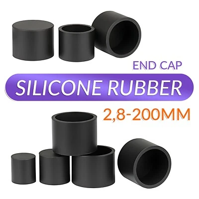 GOOBETTER End Cap Silicone Rubber Blanking Stopper Cover for Pipe Tube Pole Rod Hose