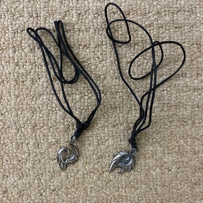 Collares de Peltre X2 Colgante Ajustable Playa Surfer Boho Foto 1 de 4