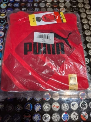 Sudadera con capucha Puma Youth roja pequeña 7/8 Foto 1 de 3