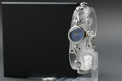 Vintage 1994 N neuwertig Seiko Tisse 1F20-1C00 blau facettierte Kristalle Qz Damenuhr Japan - Bild 1 von 4