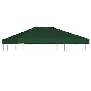 Pavillon Abdeckung grün Polyester mit PVC-Beschichtung 13,1 x 9,8 Fuß - Bild 1 von 5