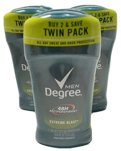 DEGREE MEN DEODORANT EXTREME BLAST 2.7 OZ - PACK OF 6 - Picture 1 of 1
