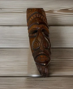 Maschera tribale africana in legno intagliato a mano, decorazione arte da parete Africa - Foto 1 di 9