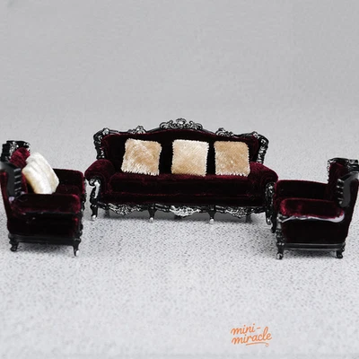 1SET 1:20 1:25 1:30 Scale Sofa Kit Miniature Scene Model Indoor Sand Table - Image 1 of 4