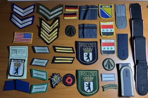 Vintage Military Badges Patch lot of 39 USA Germany Iraq Bosnia East Germany - Picture 1 of 6
