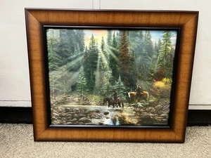 Yellowstone TV series The Crossing by Thomas Kinkade Custom Framed Print Coa 15 - Picture 1 of 2