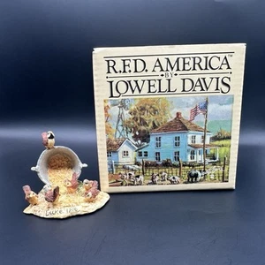 Lowell Davis LUKE 12:6 Figur Schmid Fine Arts 1992 Sparrows & Grain Seed BOX - Bild 1 von 13