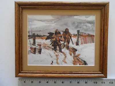 Chet Reneson SNOW SQUALL 8x10 gerahmt 2.1 357 - Bild 1 von 4