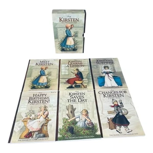 American Girl Kirsten Book Set 6 Boxed Historical Paperback Meet Books 1-6 Box - Imagen 1 de 12
