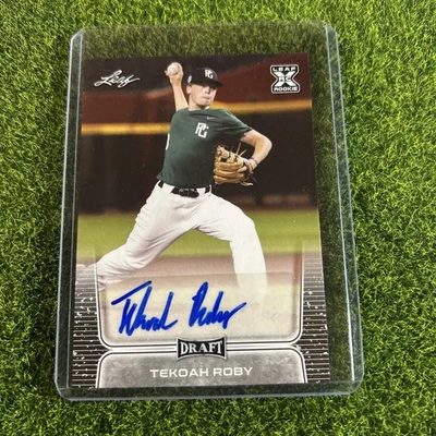 2020 Leaf Draft Auto Tekoah Roby #BA-TR1 Auto rookie  A96 - Image 1 of 2