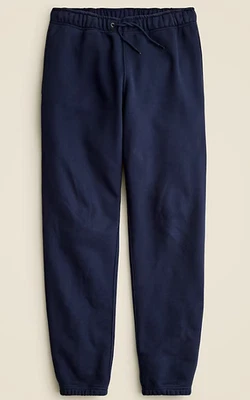 J.Crew Heritage 14 oz. Fleece Sweatpant Cotton Blend Blue Men's Medium $110 - Image 1 of 4