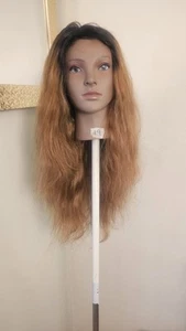 High-Quality Top 24 to 26 medium Brown 2B 150% Virgin Human Hair Lace Wig - Picture 1 of 16