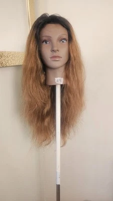 High-Quality Top 24 to 26 medium Brown 2B 150% Virgin Human Hair  Lace Wig  - Image 1 of 4