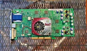 RARE 128MB Dell nVIDIA GeForce4 TI4600 VGA DVI TV 8x AGP 4N458 Graphics Card Mac - Picture 1 of 2