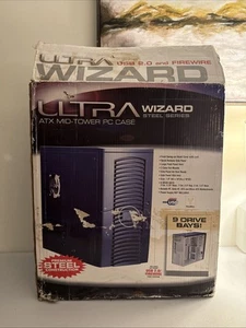 Boîtier PC vintage Ultra Wizard ATX Mid Tower série acier NEUF boîte ouverte - Photo 1/5