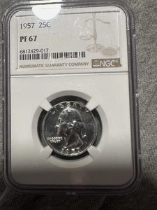 1957 Pr67 quarter NGC - Picture 1 of 3