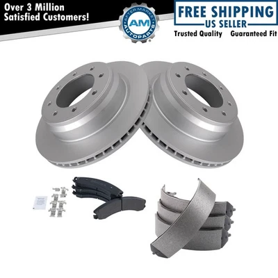 Kit de pastillas de freno trasero y rotor para Nissan NV1500 NV2500 NV3500 2012-2019 Foto 1 de 4