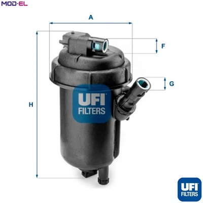FUEL FILTER 55.152.00 FOR OPEL ZAFIRA/FAMILY/B ASTRA/H/GTC Z19DT/19DTL 4cyl - Image 1 of 4