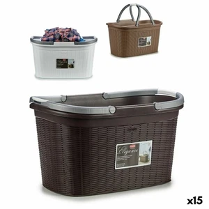Panier à linge Stefanplast Elegance Plastique 35 L 57,5 x 29 x 36,5 cm [15 Un - Imagen 1 de 5