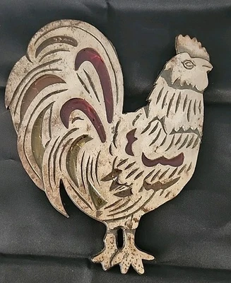 Vintage Cast Iron Rooster Trivet 1983 W.A. Taiwan Hot Plate - Image 1 of 4