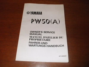YAMAHA PW50 MANUAL 3PT 28198-81 NEW, FREE POST. - Picture 1 of 1