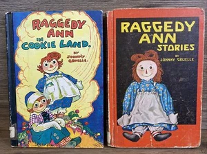 2 Lot Raggedy Ann in Cookie Land & Raggedy Ann Stories Books Johnny Gruelle 60’s - Picture 1 of 24