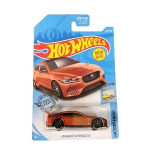 2019 Hot Wheels #244 Factory Fresh 7/10 JAGUAR XE SV PROJECT 8 Orange wBlack10Sp - Picture 1 of 12