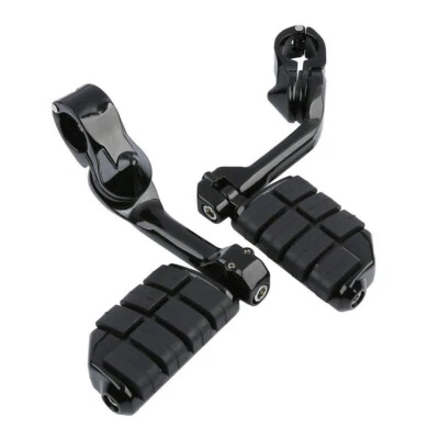 Clavijas de carretera largas de 1-1/4" abrazaderas de reposapiés de motocicleta para Harley Softail CVO Foto 1 de 4