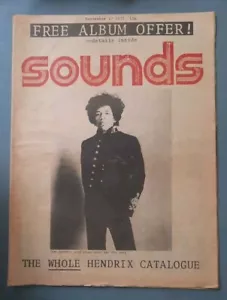 Sounds Magazine Jimi Hendrix Kiss The Clash Joe Strummer Buzzcocks Peter Gabriel - Picture 1 of 4